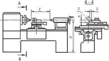 ГОСТ 19660-74 (СТ СЭВ 5938-87) Станки токарные затыловочные. Основные размеры (с Изменениями N 1, 2 )