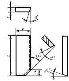 ГОСТ 25394-90 Пластины твердосплавные напаиваемые типа 50. Конструкция и размеры