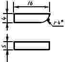 ГОСТ 25421-90 Пластины твердосплавные напаиваемые типа 47. Конструкция и размеры
